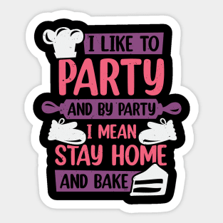 Funny Baking Lover Cake-Decorator Baker Gift Sticker